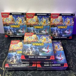 3 Left - Surging Sparks Booster Bundle Pokemon 