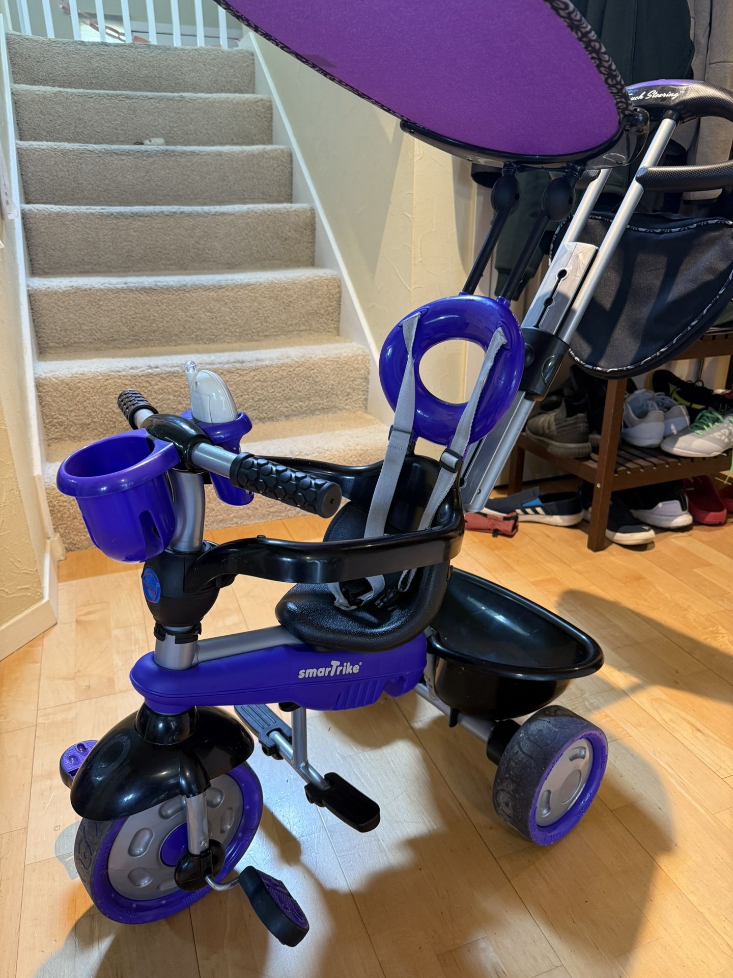 smarTrike Toddler Tricycle Stroller Push Bike Used