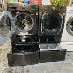 Washer And Dryer With Pedestal Washer 11$ Down Payment