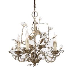 3 Light Claire Chandelier Antique Silver 