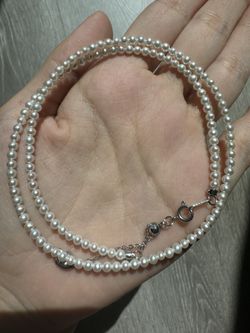 Freshwater Pearl Necklace – 2.5–3mm Near-Round Pearls, 39cm + 5cm Adjustable, Alloy Fittings