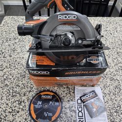 Open box-new 18v Rigid 7 1/4 Circular Saw