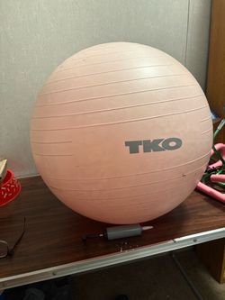 TKO Exercise Ball with Hand Pump