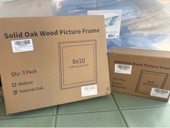 Oak photo frame sets