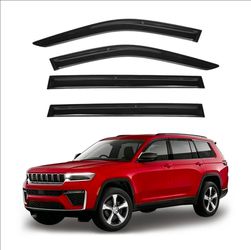 Jeep Grand Cherokee L Window Rain Guards / Vent Visors – 4PCS (2021–2026)