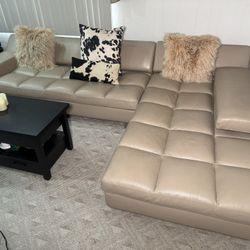 Roche Bobois 2 Piece Sectional Couch & Chaise