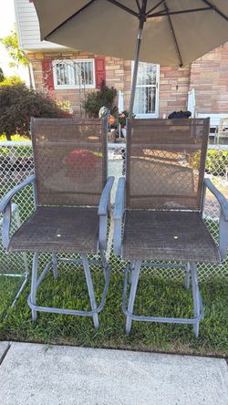 High outdoor chair