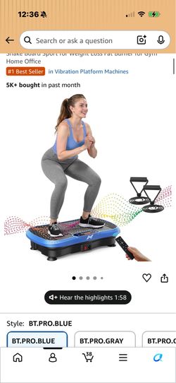 AXV Vibration Plate w/ Remote and Bluetooth