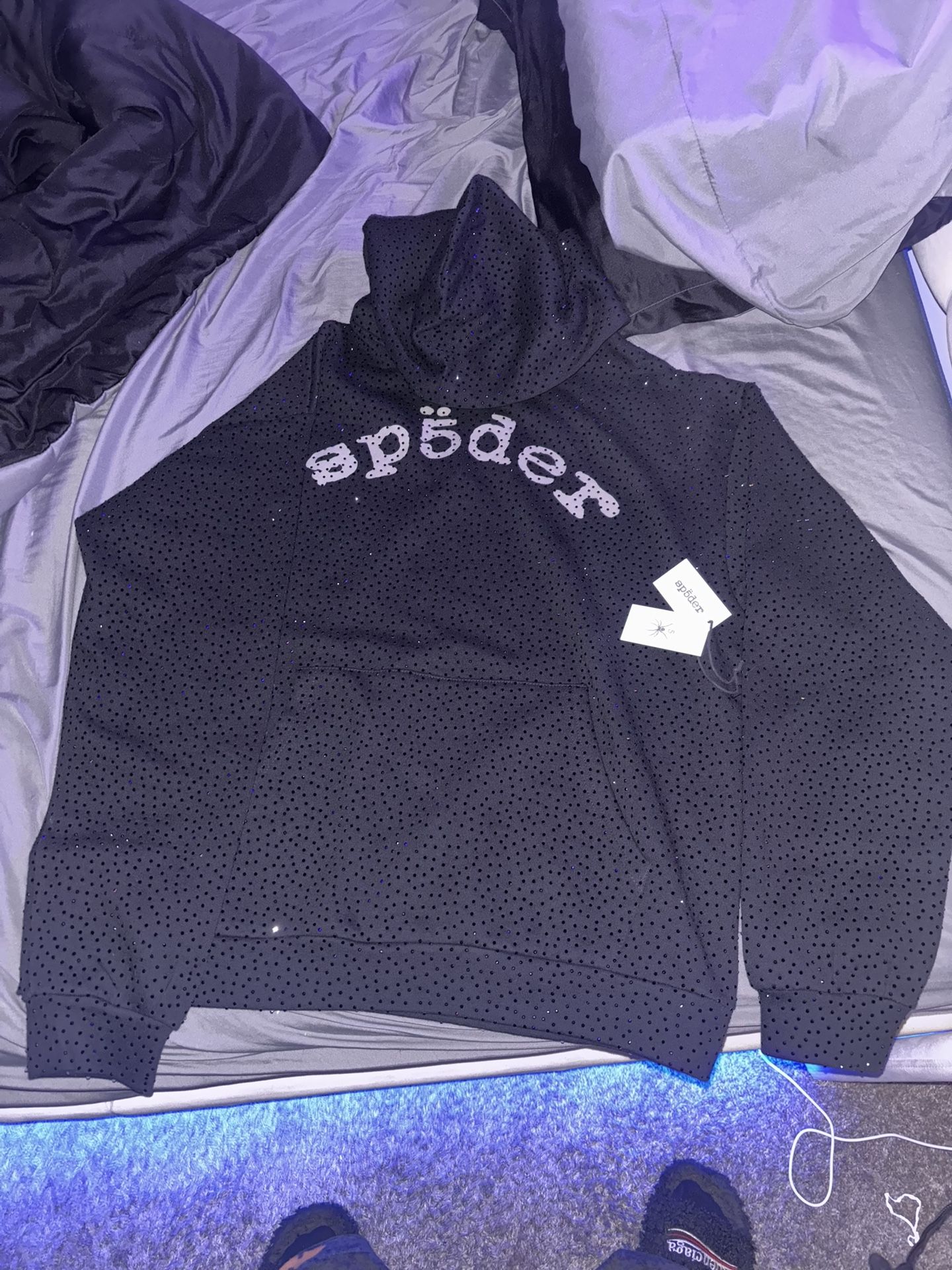 SP5DER Hoodie ring stones