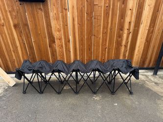 6 seat folding bench