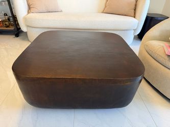 Bronze aluminum coffee table & side table