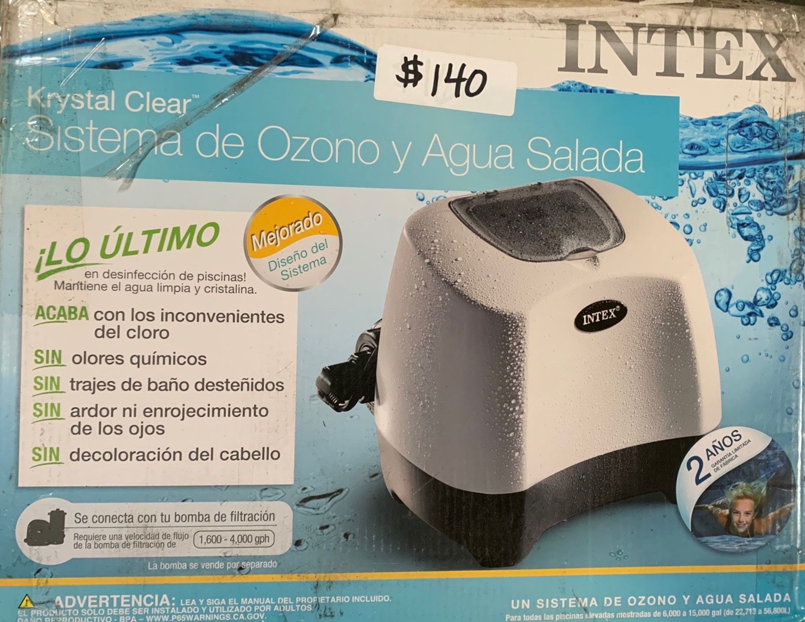 INTEX Systema De Ozono Y Agua Salada