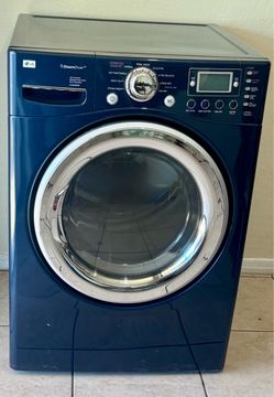 LG SteamDryer Front-Load gas  Dryer – Blue
