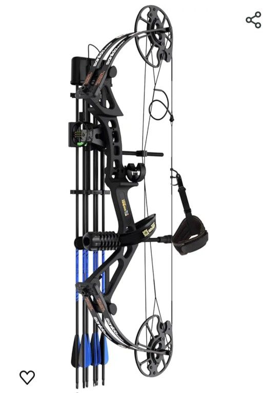 Sanlida 2024 New Dragon X7 Ready to Hunt Compound Bow Package for Adults, Archery Compound Bow and Arrow Set, 0-70 Lbs Draw Weight, No Bow Press Need