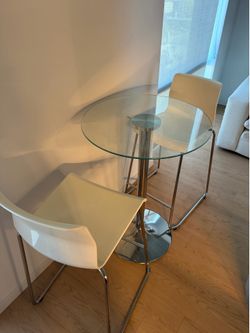 Bar table and chairs