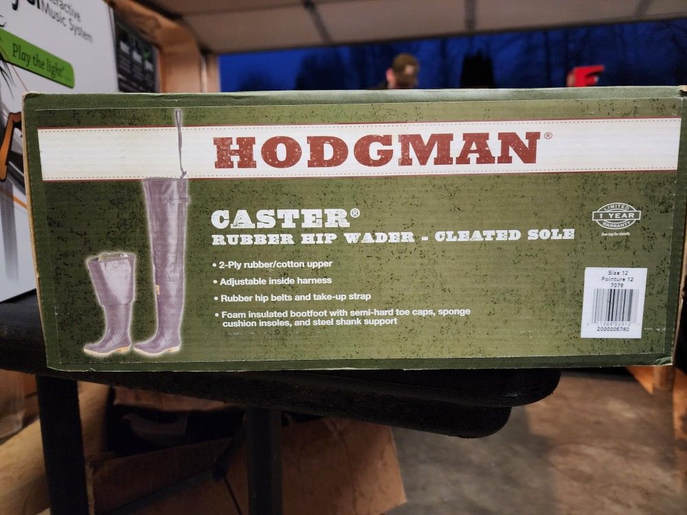 Hodgman Caster Rubber Hip Wader with Cleated Soles