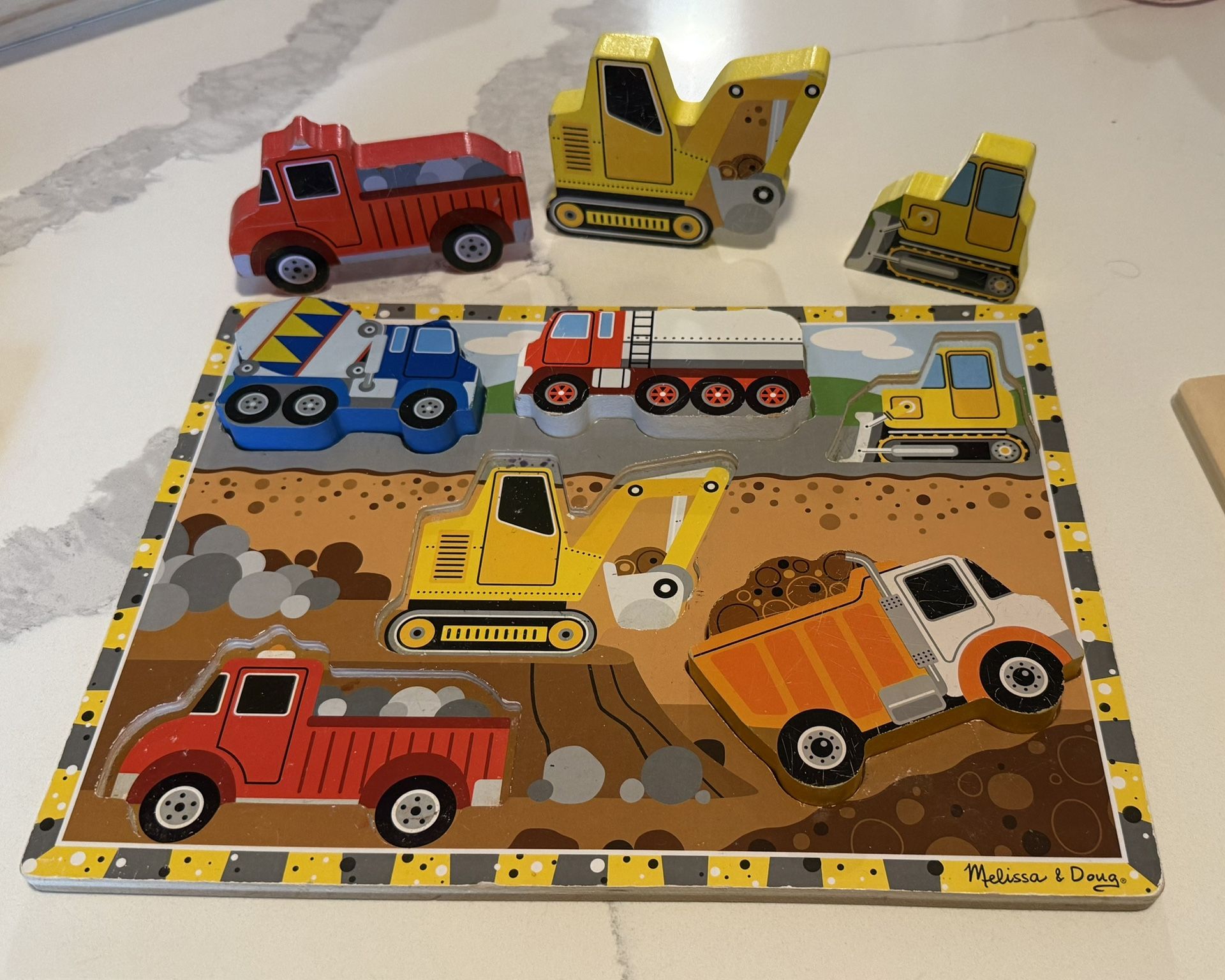 Melissa & Doug Construction Chunky Puzzle