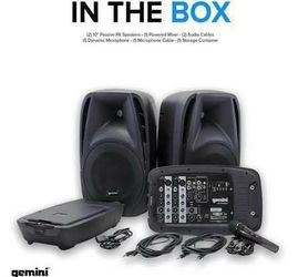 Gemini Portable speakers PA System with Bluetooth