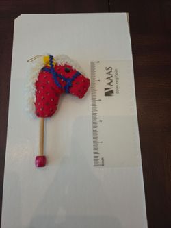 Miniature Hobby Horse Christmas Ornament