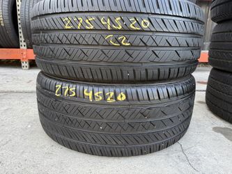 20” tires 275/45/20 semi new with free installation $150 both