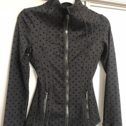 Lululemon Polka Dot Black Define Jacket 