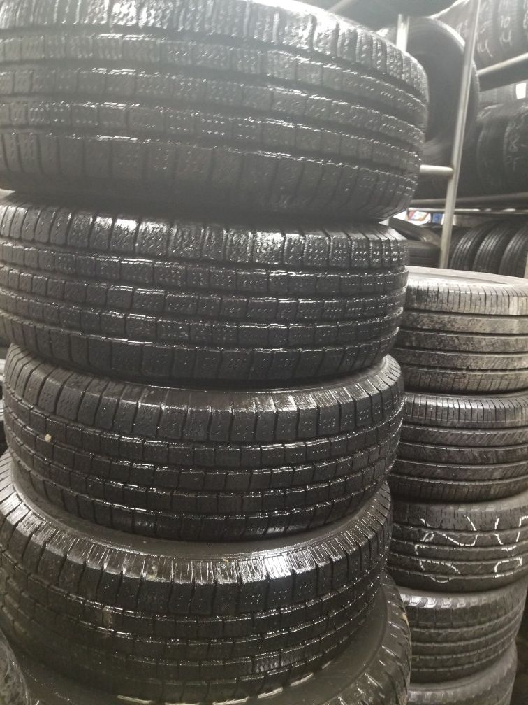 4 tires like new size 235 70 r16 price include installation