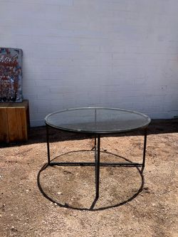 Glass / Steel  table
