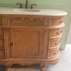 Antique Marbled Top Vanity