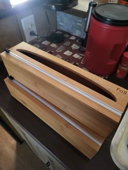 Bamboo Food wrap Dispenser 