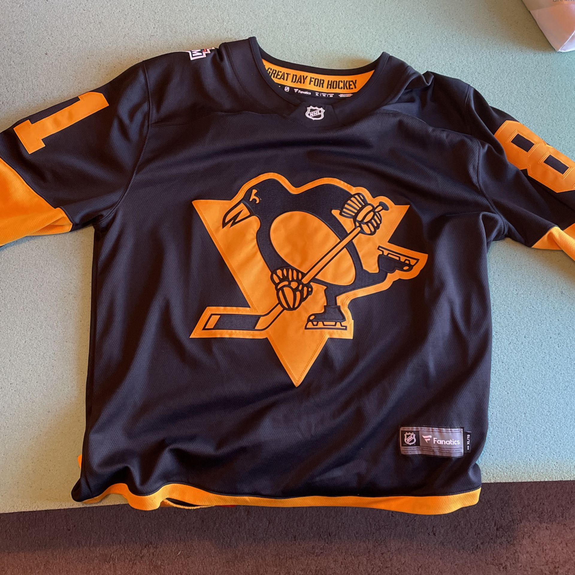 Fanatics Pittsburgh Penguins 2019 Stadium Series NHL Hockey Jersey Black XL
