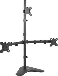 3 monitor desk stand freestanding