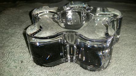 OREFORS CRYSTAL CANDLE HOLDER