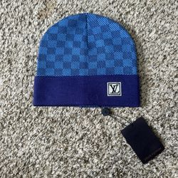 Blue LV Beanie