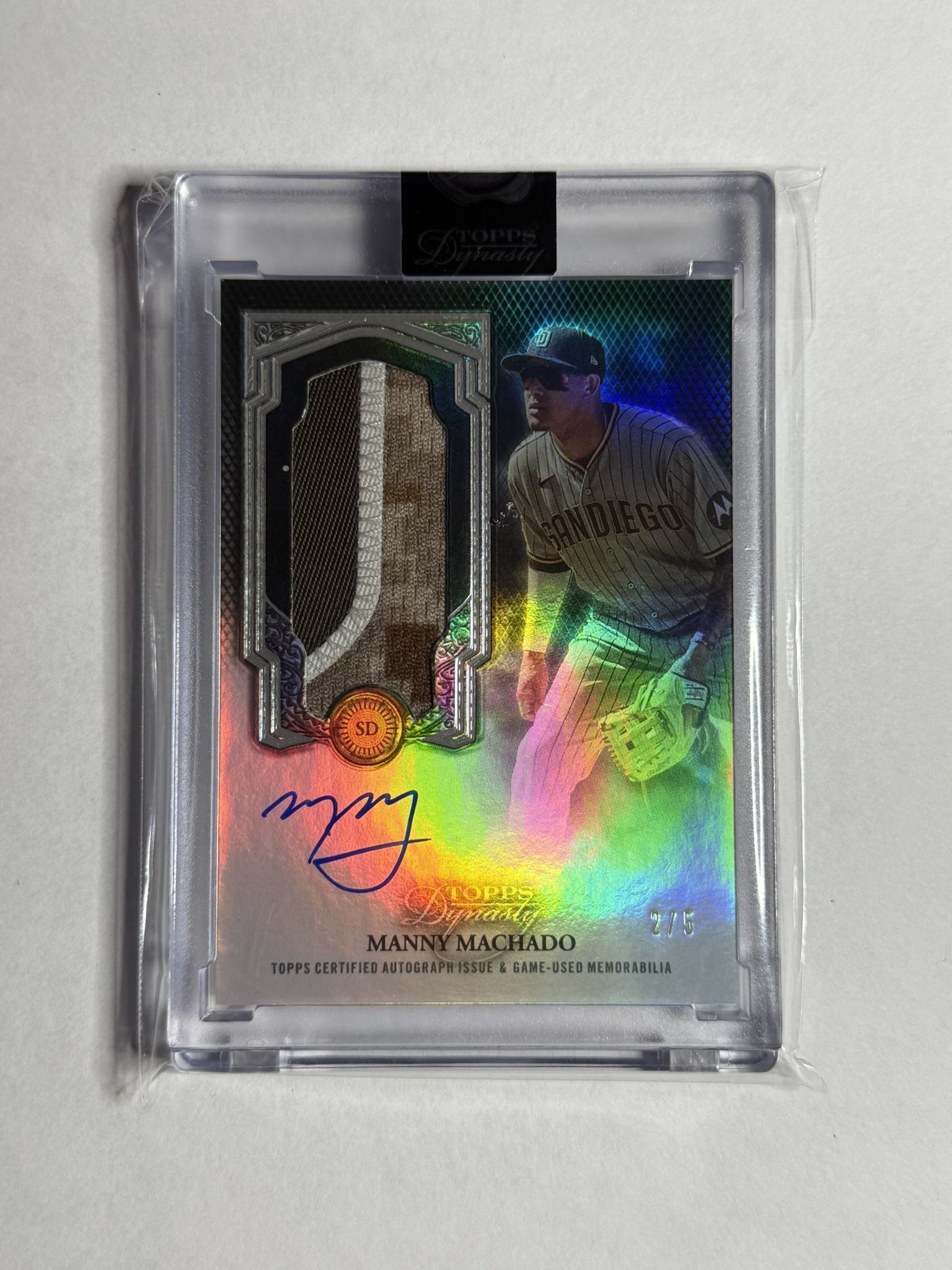 Topps Dynasty Manny Machado Patch Auto 2/5 – Rare Find!