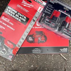 Milwaukee Bandsaw W/ Blade And Battery 