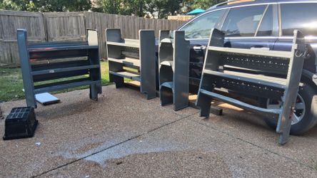 4 ADRIAN STEEL  VAN SHELVING
