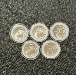 5 Enduring Liberty 🗽 x5 2026 Denver Mint  Half Dollar Uncirculated