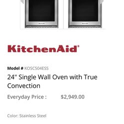 Kitchen aid Wall Convection Oven