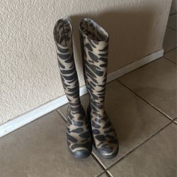 Leopard Rain Boots I