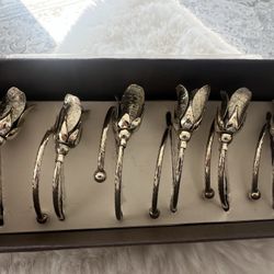 Ted Arnold Napkin Rings  - Roses- NIB