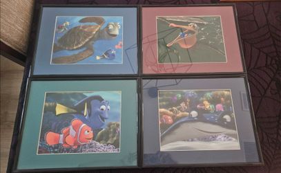 Framed Disney Pixar "Finding Nemo" Collector Lithograph Set (4 Pieces) - Ready to Hang
Description:
