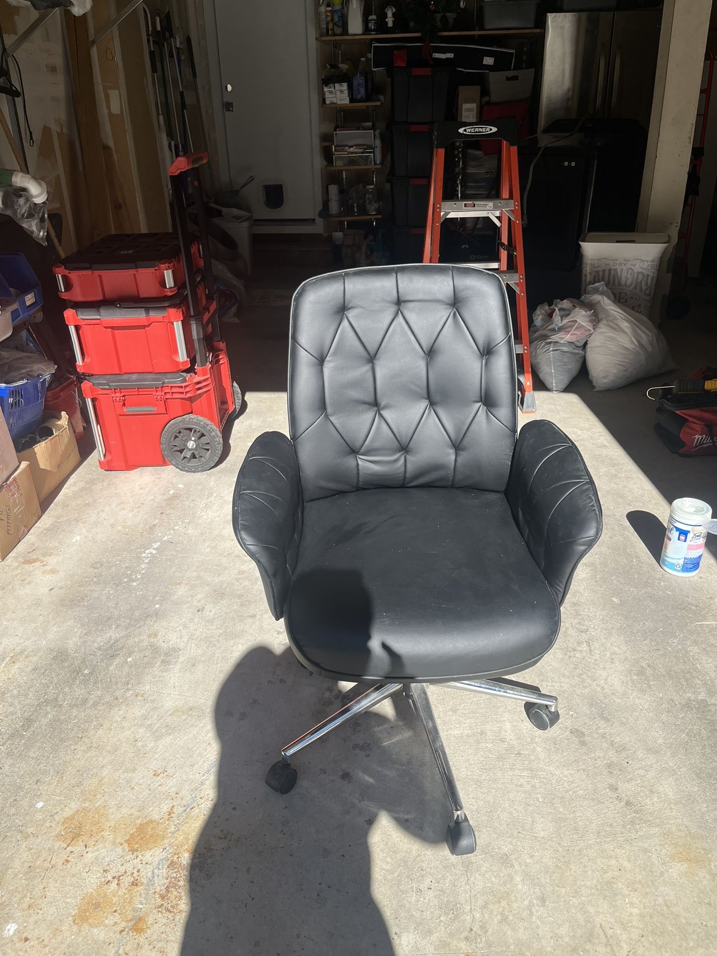 Rolling Leather Office Chair