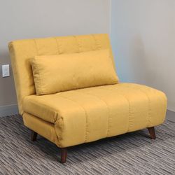 Mustard Yellow Futon Chair Bed ($60 Firm)