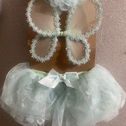 Set Green Baby Girls Tu Tu Size 0-12 Month New 