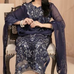 Embroidered Chiffon Dresses 