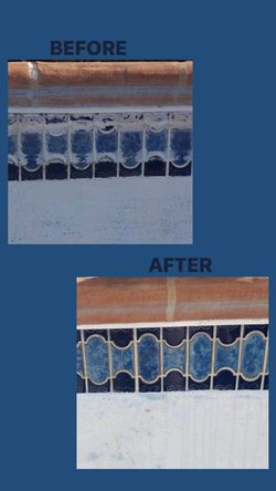 Pool Tile Cleaning
