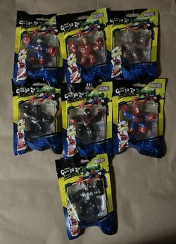 Heroes Of Goo Jit Zu Marvel Bundle Venom, Spider-Man, Captain American, Ironman, Miles Morales, Black Panther, Groot