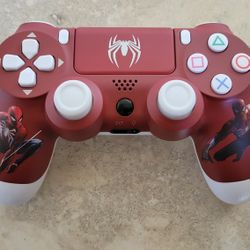 PS4 Controller - Spider-Man - Playstation 4 - Bluetooth - Wireless - PS3 - Playstation 3 - Steam - PC - Tesla - Android - Apple IOS
