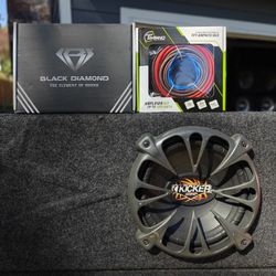 Kicker Comp old School Subwoofer With Amp And Wiring Kit