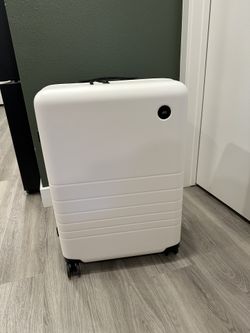 Monos Check In Medium Suitcase Luggage In White